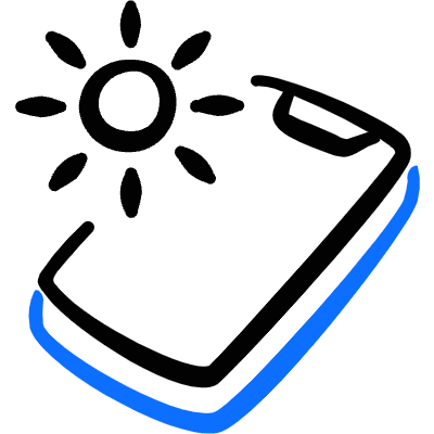 Weather App Sunny Icon from Freehand Duotone Set