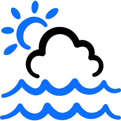 Cloud Mist Sun Icon from Freehand Duotone Set