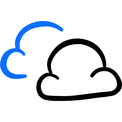 Weather Clouds Icon from Freehand Duotone Set
