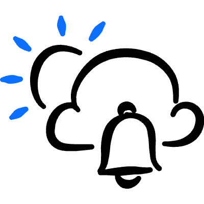 Weather Day Alert Icon from Freehand Duotone Set