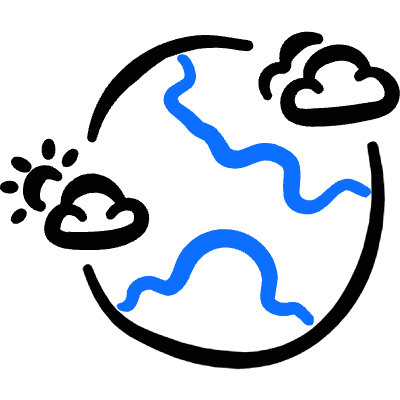 Weather Global Icon from Freehand Duotone Set