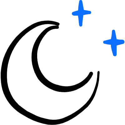 Weather Night Clear Icon from Freehand Duotone Set