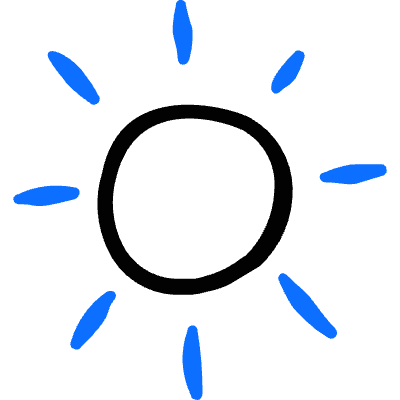 Weather Sunny Icon from Freehand Duotone Set