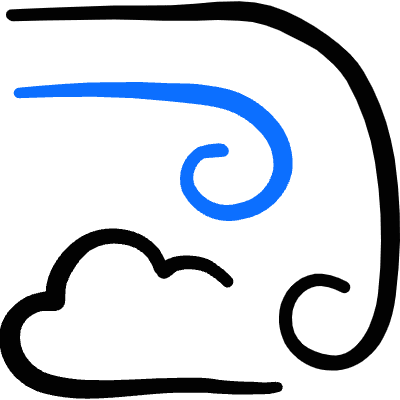 Wind Flow 2 Icon from Freehand Duotone Set