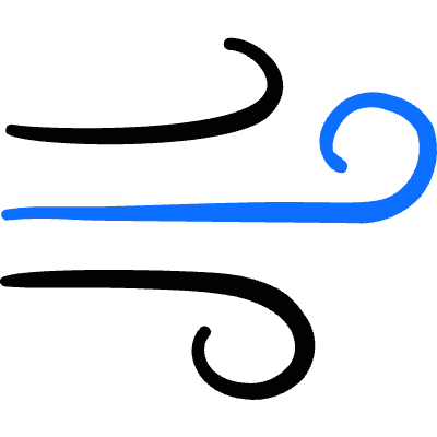 Wind Flow 5 Icon from Freehand Duotone Set