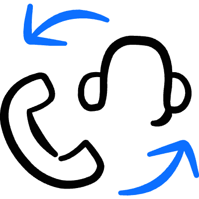 Crm Call Center Management 4 Icon from Freehand Duotone Set