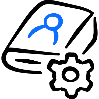 Crm Contact Management 1 Icon from Freehand Duotone Set