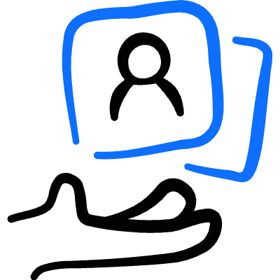 Crm Contact Management 2 Icon from Freehand Duotone Set