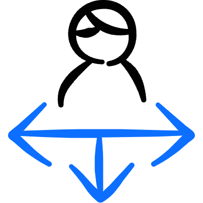 Crm Lead Distribution Icon from Freehand Duotone Set