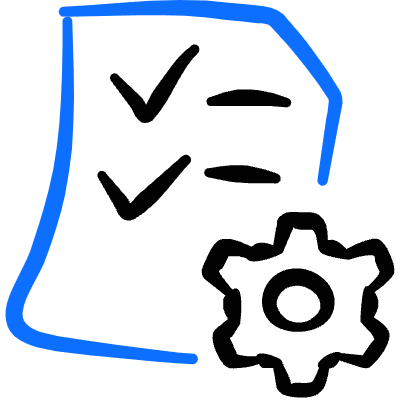 Crm Surveys Management Icon from Freehand Duotone Set