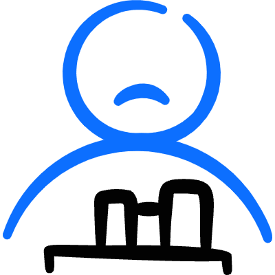 Worker Lay Off Fired User Sad Box 1 Icon from Freehand Duotone Set