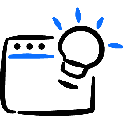 Browser Idea Icon from Freehand Duotone Set