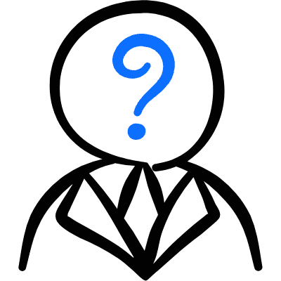 Job Candidate Question Icon from Freehand Duotone Set