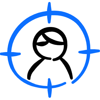 Job Candidate Target 1 Icon from Freehand Duotone Set