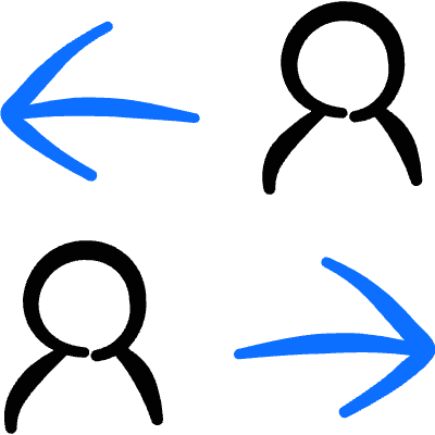 Collaboration Team Exchange Chat Icon from Freehand Duotone Set