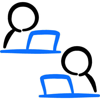 Meeting Co Working 2 Icon from Freehand Duotone Set