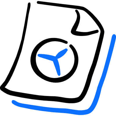 Office File Graph Icon from Freehand Duotone Set