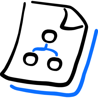 Office File Hierarchy Icon from Freehand Duotone Set