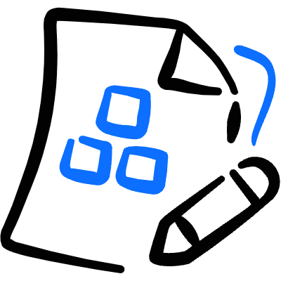 Office File Module Edit Icon from Freehand Duotone Set