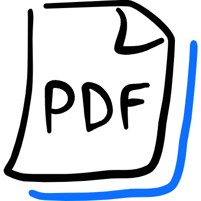 Office File Pdf Icon from Freehand Duotone Set