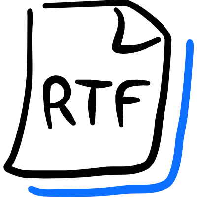 Office File Rtf Icon from Freehand Duotone Set