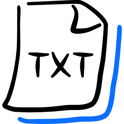 Office File Txt Icon from Freehand Duotone Set