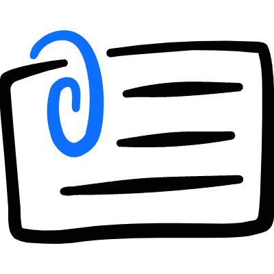 Office Business Card Icon from Freehand Duotone Set