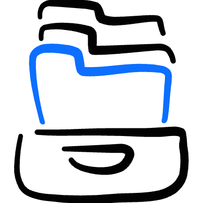 Office Drawer Icon from Freehand Duotone Set