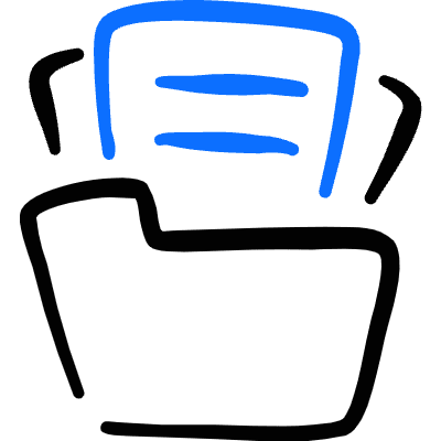 Office Folder Icon from Freehand Duotone Set