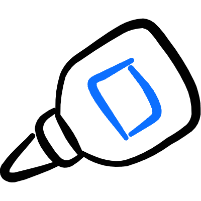 Office Glue Icon from Freehand Duotone Set