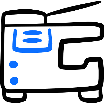 Office Photocopy Machine 2 Icon from Freehand Duotone Set