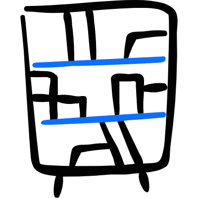 Office Shelf 1 Icon from Freehand Duotone Set