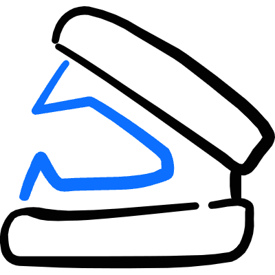 Office Stapler Icon from Freehand Duotone Set
