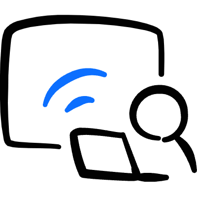 Presentation Speaker Icon from Freehand Duotone Set