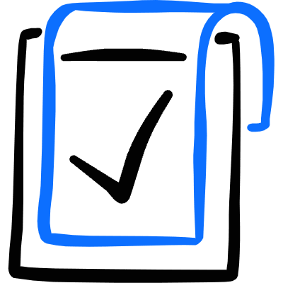 Task List Approve Icon from Freehand Duotone Set