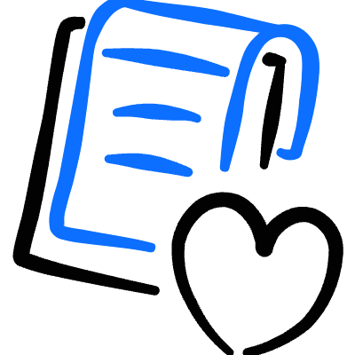 Task List Clipboard Favorite Heart Icon from Freehand Duotone Set