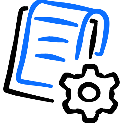 Task List Clipboard Settings Icon from Freehand Duotone Set