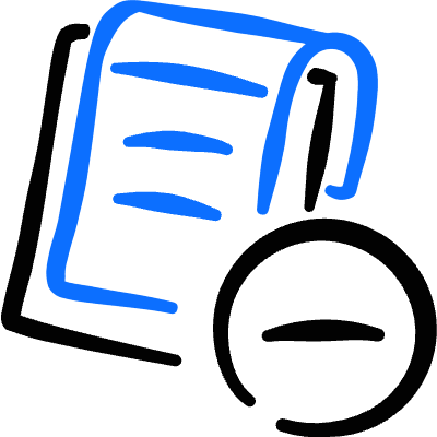 Task List Clipboard Subtract Icon from Freehand Duotone Set