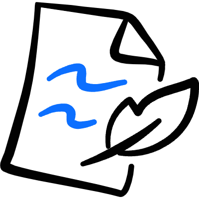 Task List Quill Icon from Freehand Duotone Set