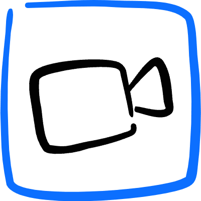 Video Meeting Camera Square Icon from Freehand Duotone Set