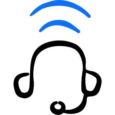 Video Meeting Headphone Wireless Icon from Freehand Duotone Set