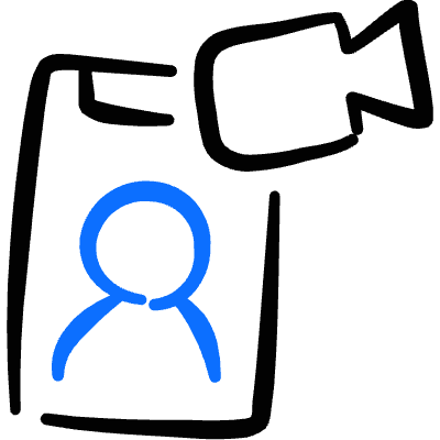 Video Meeting Smartphone Icon from Freehand Duotone Set