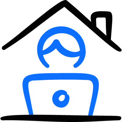 Work From Home User Laptop 1 Icon from Freehand Duotone Set