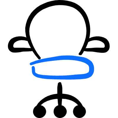 Office Chair Icon from Freehand Duotone Set