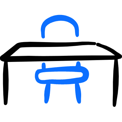 Office Chair Table 2 Icon from Freehand Duotone Set