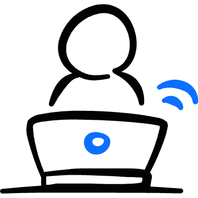 Office Employee Icon from Freehand Duotone Set