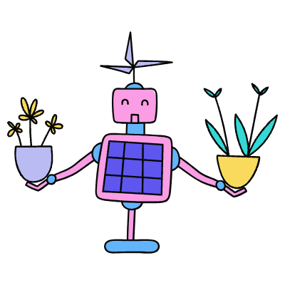 Eco Friendly Tech Illustration from Dhaka Set