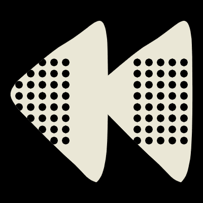 Arrow Backward Dot Element from Modular Tiles Set