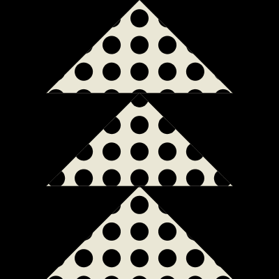 Arrow Triple Polka Dot Element from Modular Tiles Set