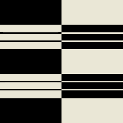 Checker Line Element from Modular Tiles Set